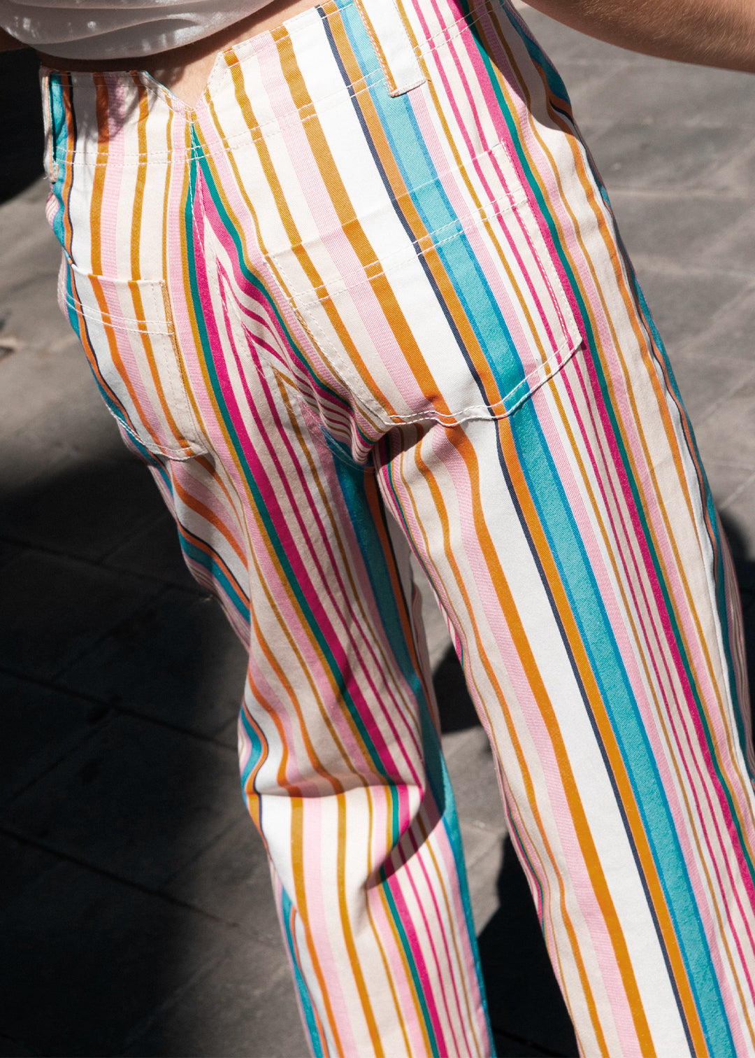 Pantalon Palot rayures multicolores