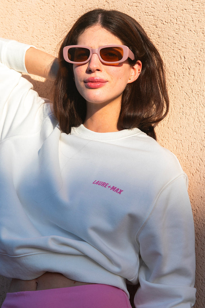 Sweat Nir blanc