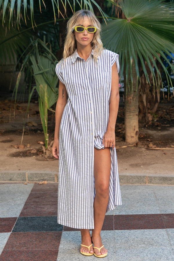 Robe Rayne à rayures bleu marine