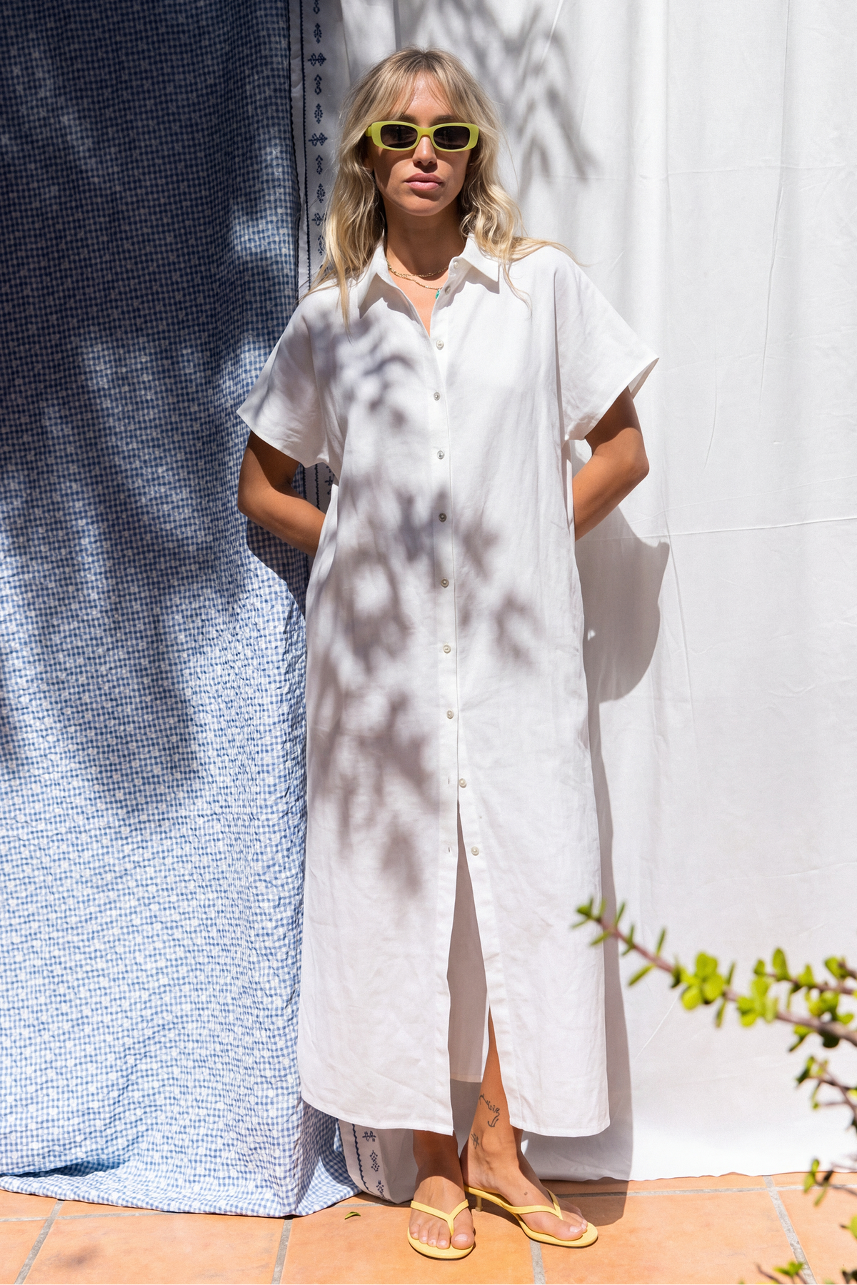 Robe Rayne à rayures écrues