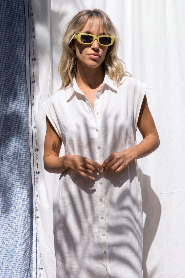 Robe Rayne à rayures écrues