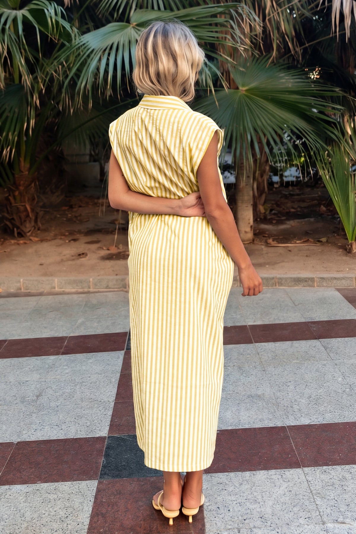 Rayne Yellow Striped Dress