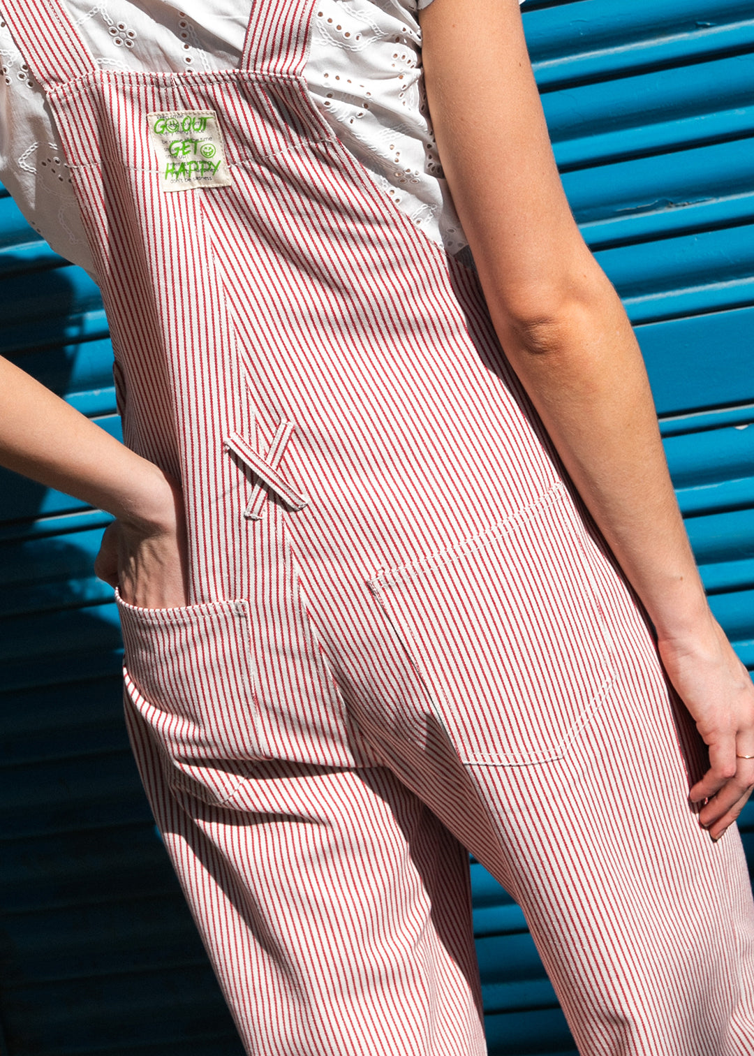 Combinaison Oguste rayures rouges