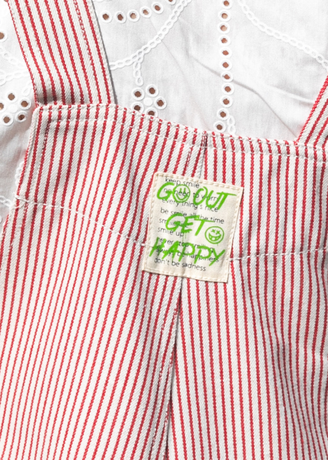 Combinaison Oguste rayures rouges