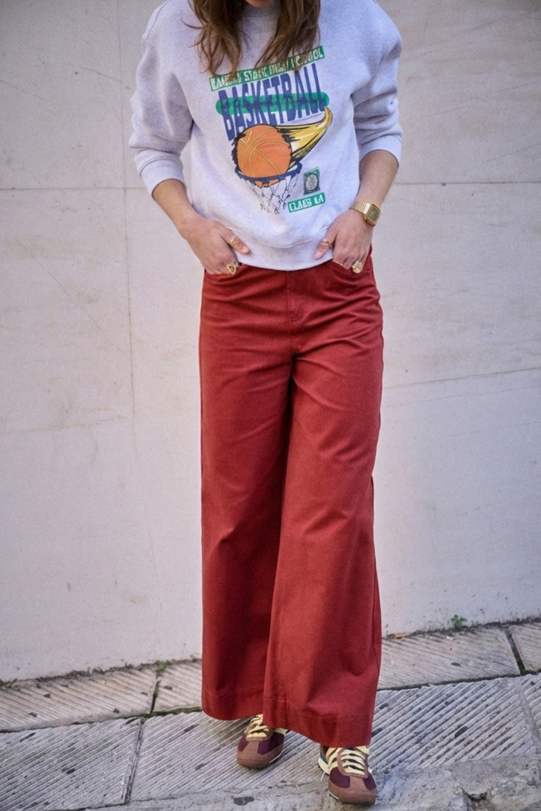 Pantalon Palmire rouge