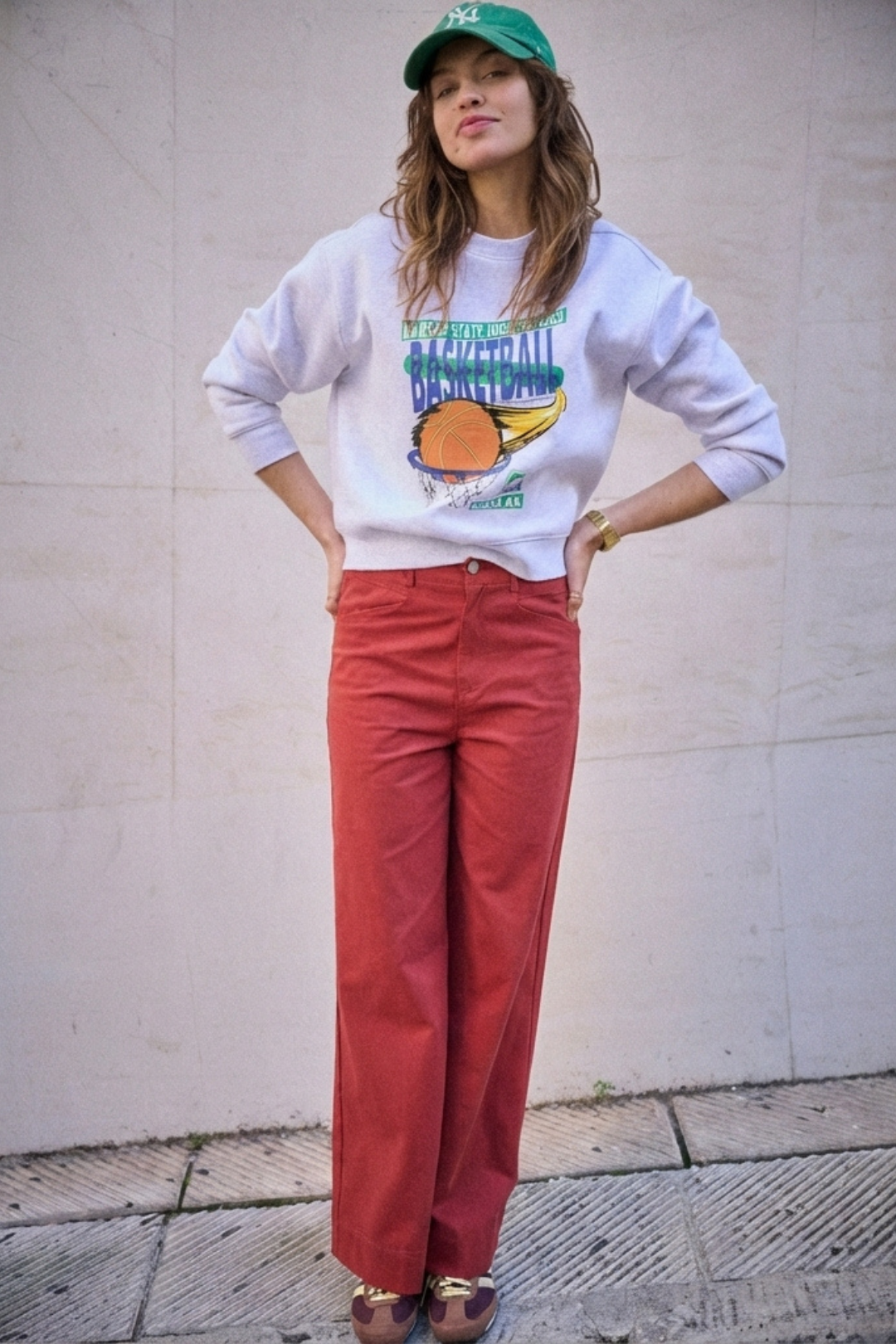 Pantalon Palmire rouge