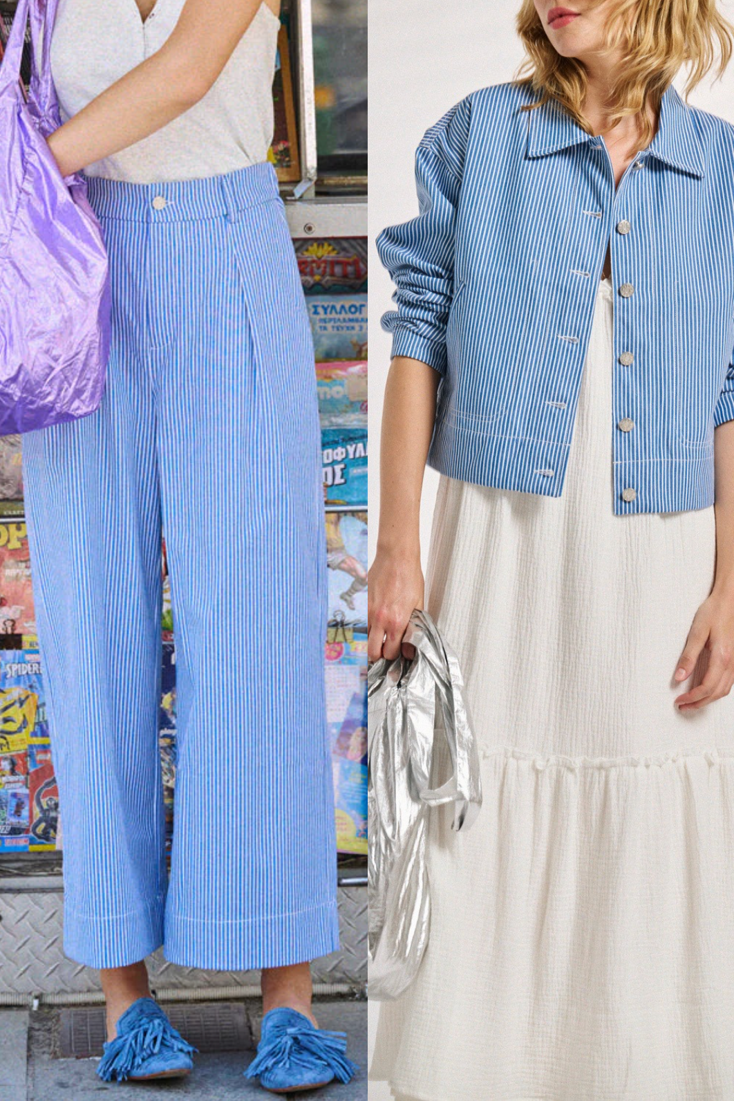 Ensemble rayures Oshkosh bleues