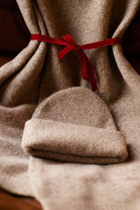 Lot Écharpe + Bonnet  beiges