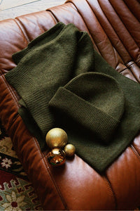 Lot Écharpe + Bonnet kaki