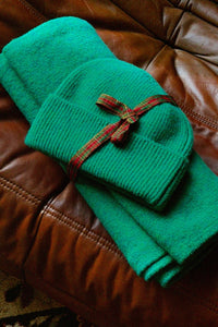 Lot Écharpe + Bonnet verts