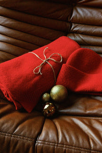 Lot Écharpe + Bonnet rouges