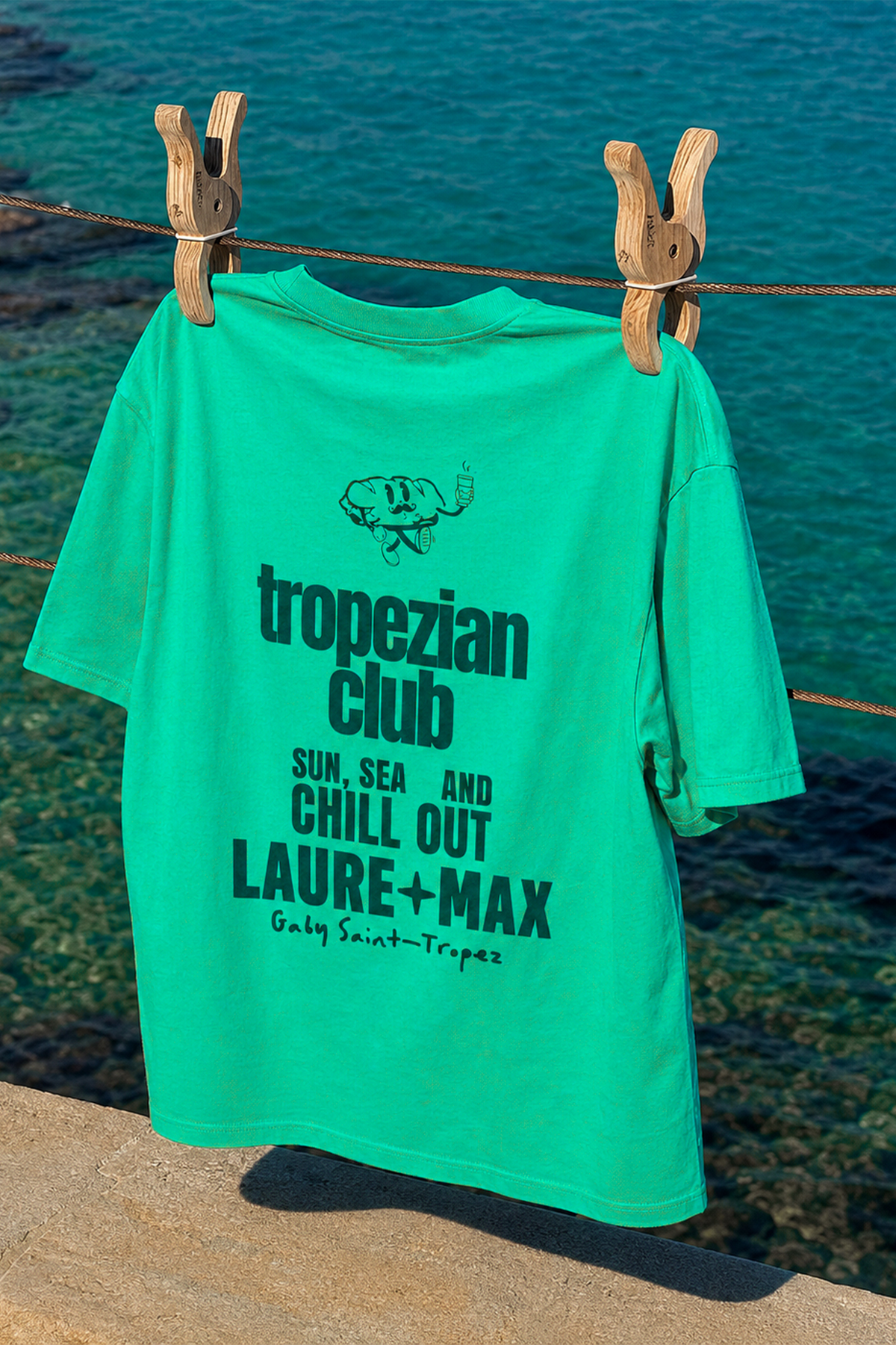 T-shirt Nura vert x Gaby