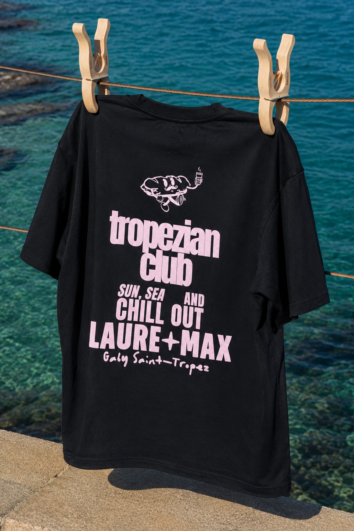T-shirt Nura noir x Gaby