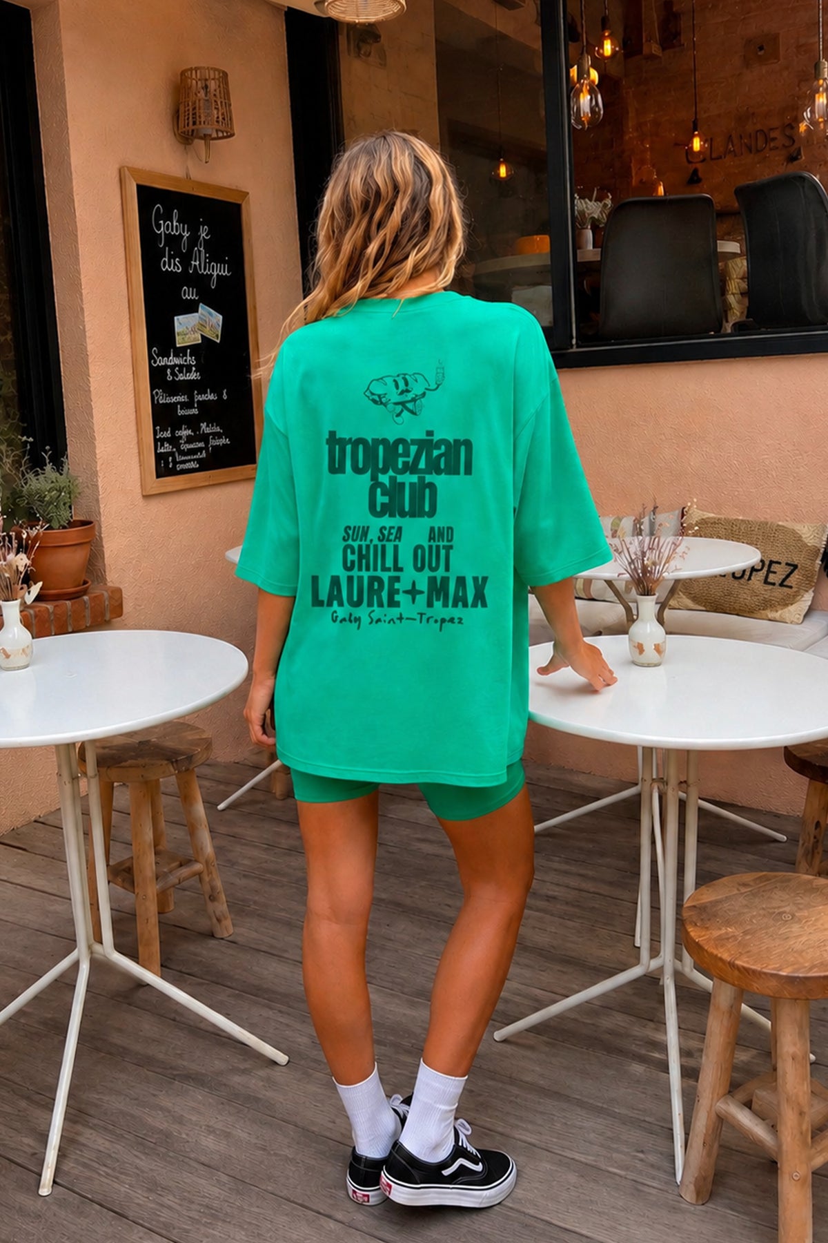 T-shirt Nura vert x Gaby