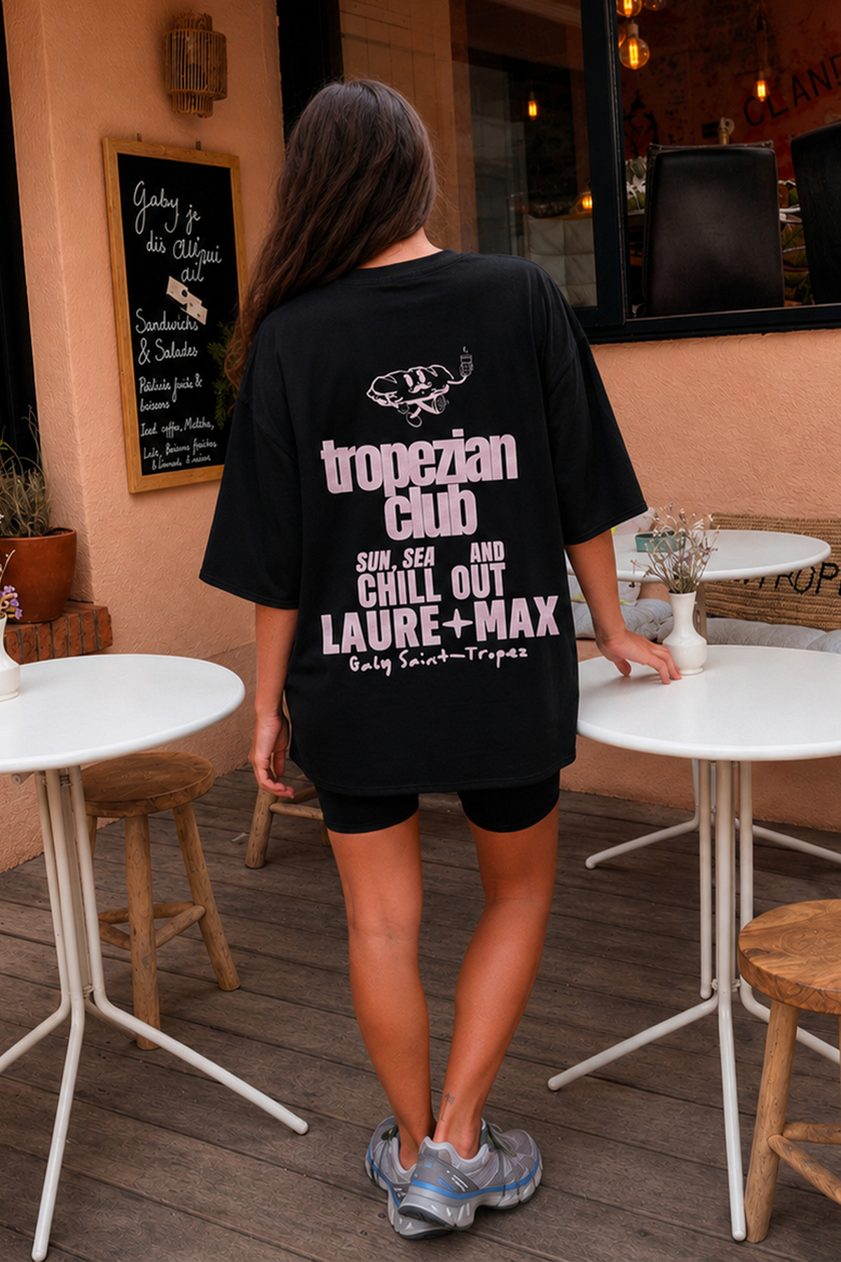 T-shirt Nura noir x Gaby