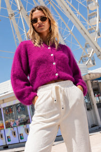 Gilet Lea rose