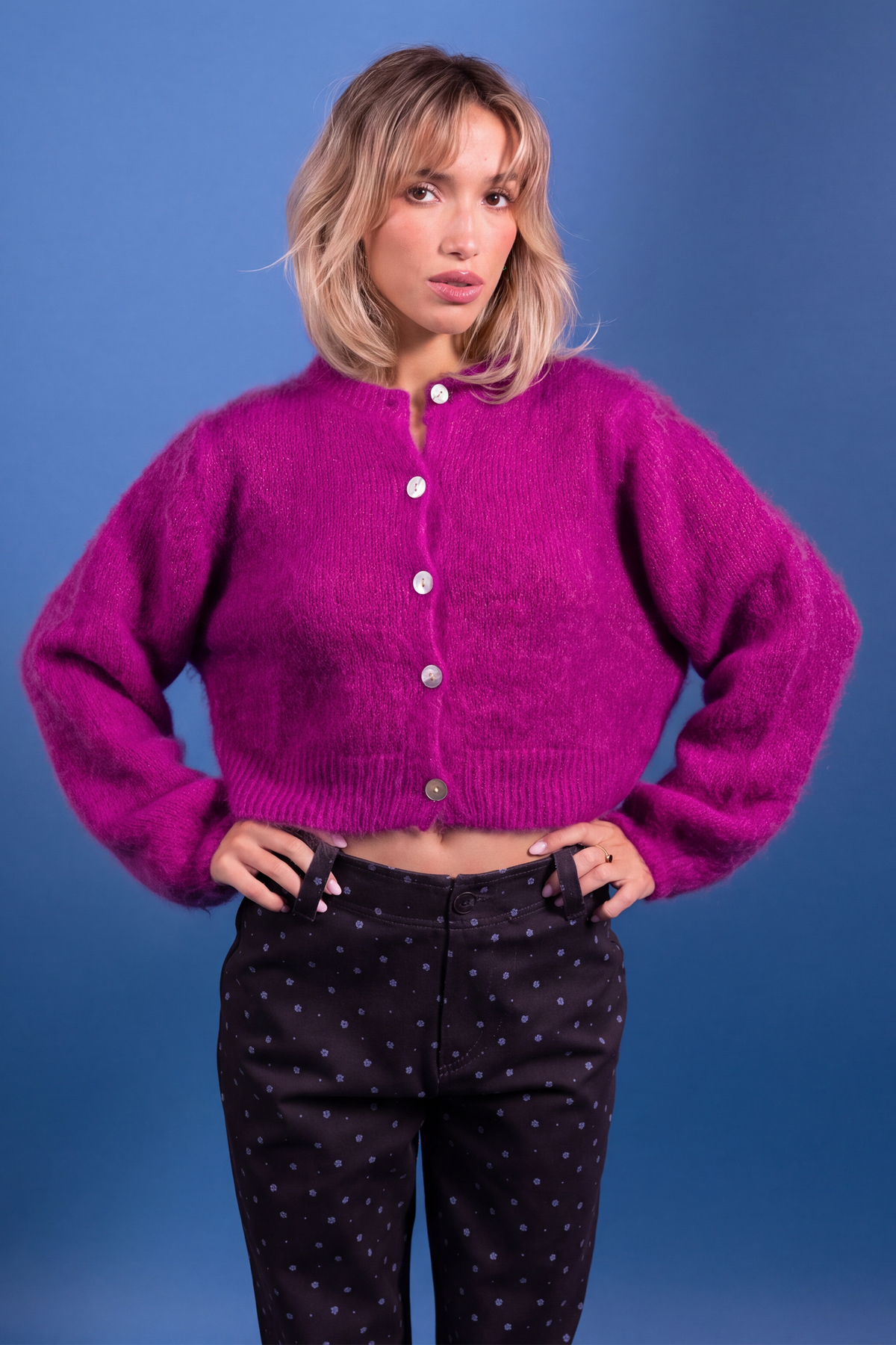 Gilet Lea rose