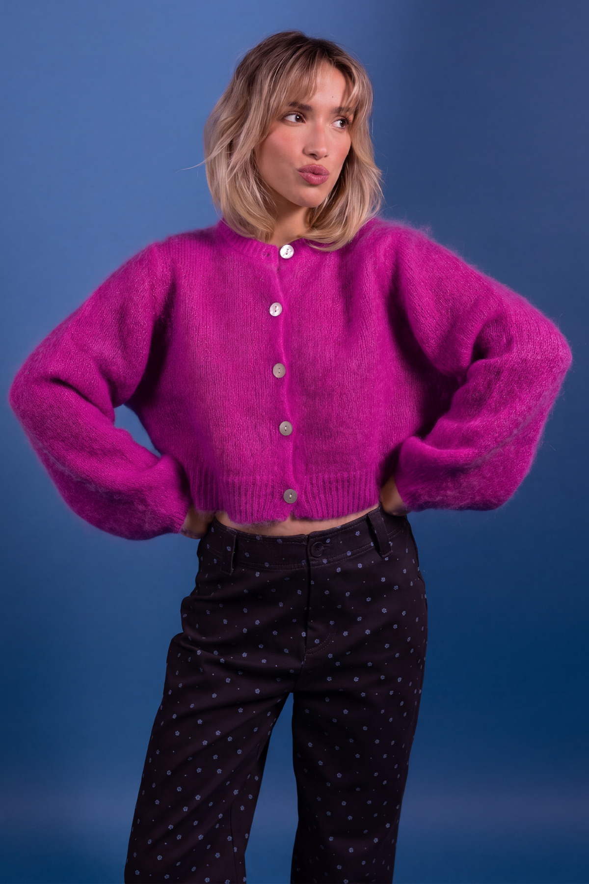 Gilet Lea rose