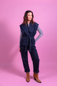 Ensemble Emilie en denim brut brossé