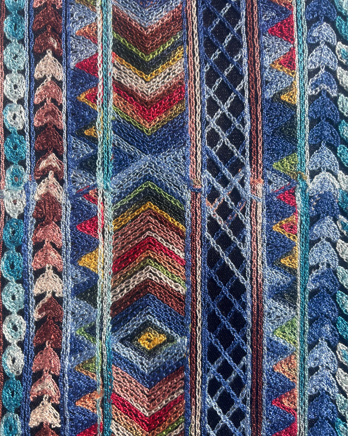 Top Taco broderies multicolores