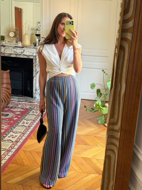 Pantalon Paulo rayures Samba