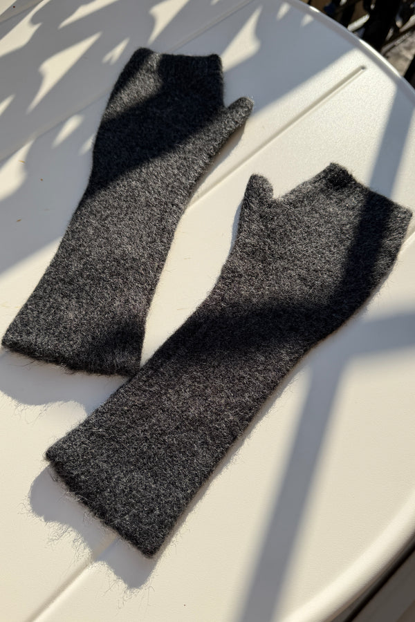 Mitaines Alexia gris anthracite