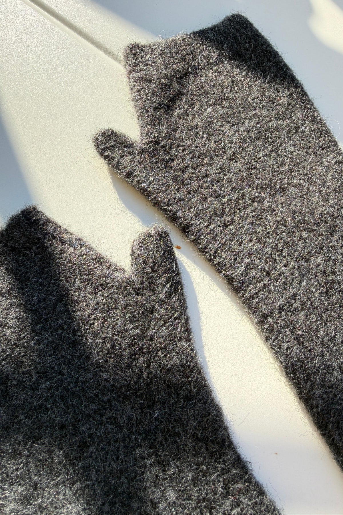 Mitaines Alexia gris anthracite