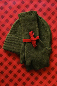 Lot Bonnet + Mitaines kaki