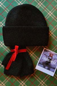 Lot Bonnet + Mitaines noirs