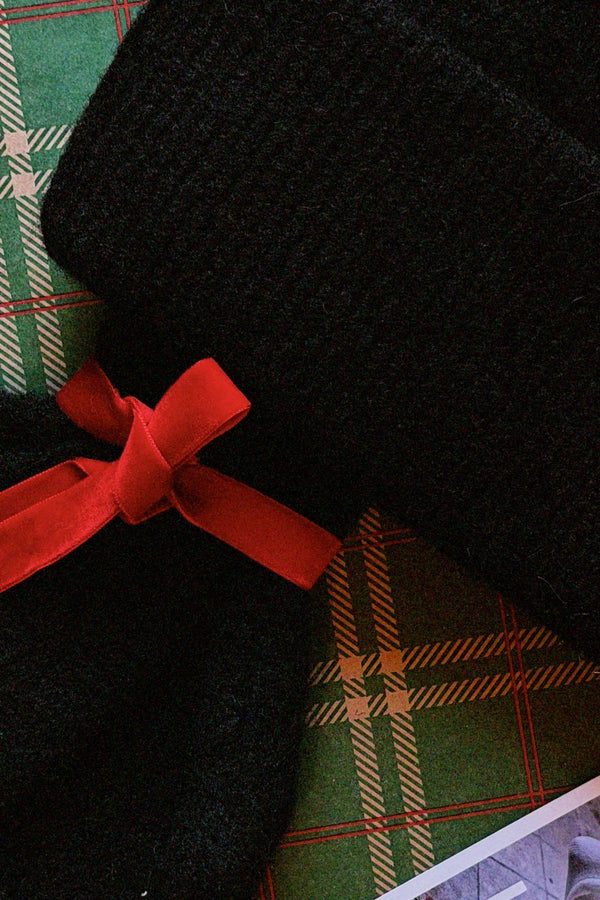 Lot Bonnet + Mitaines noirs