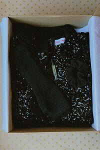 Coffret sequins noir