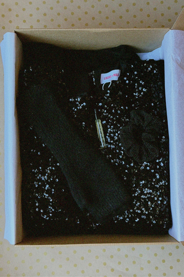 Coffret sequins noir