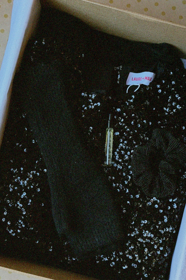 Coffret sequins noir