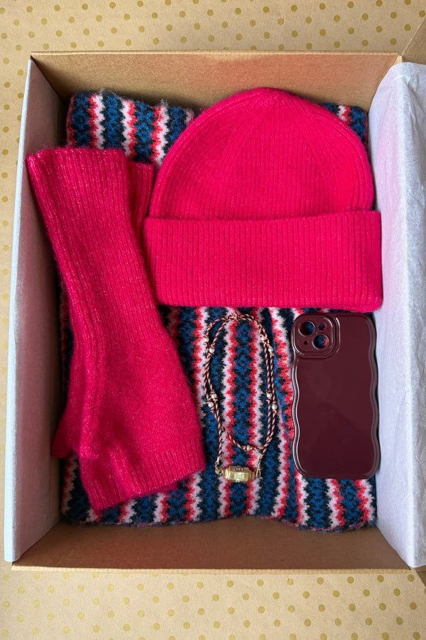 Coffret rose & multico