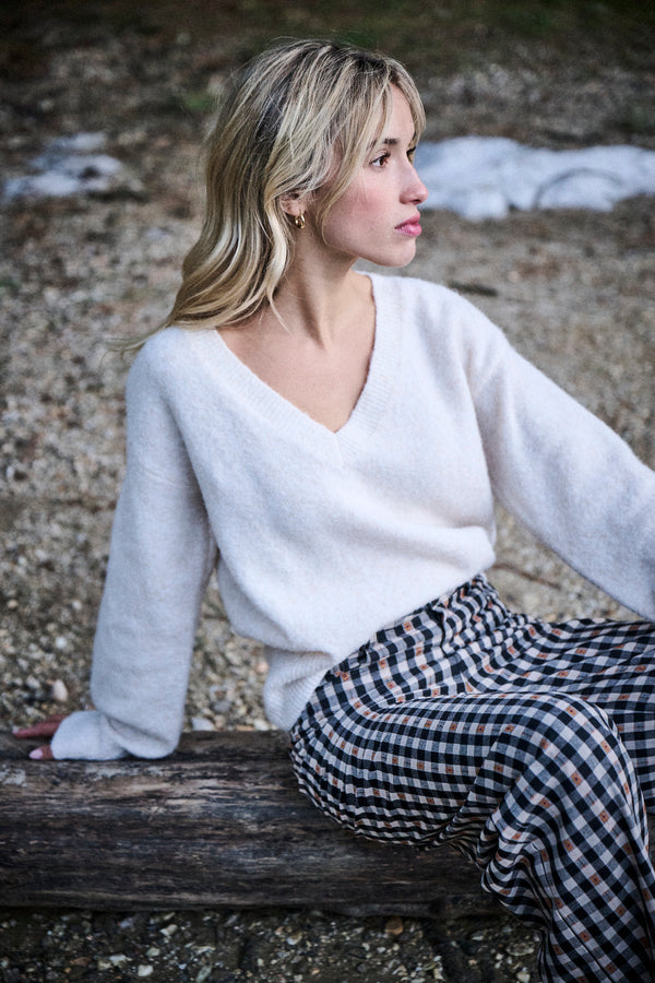 Pull Maggy blanc
