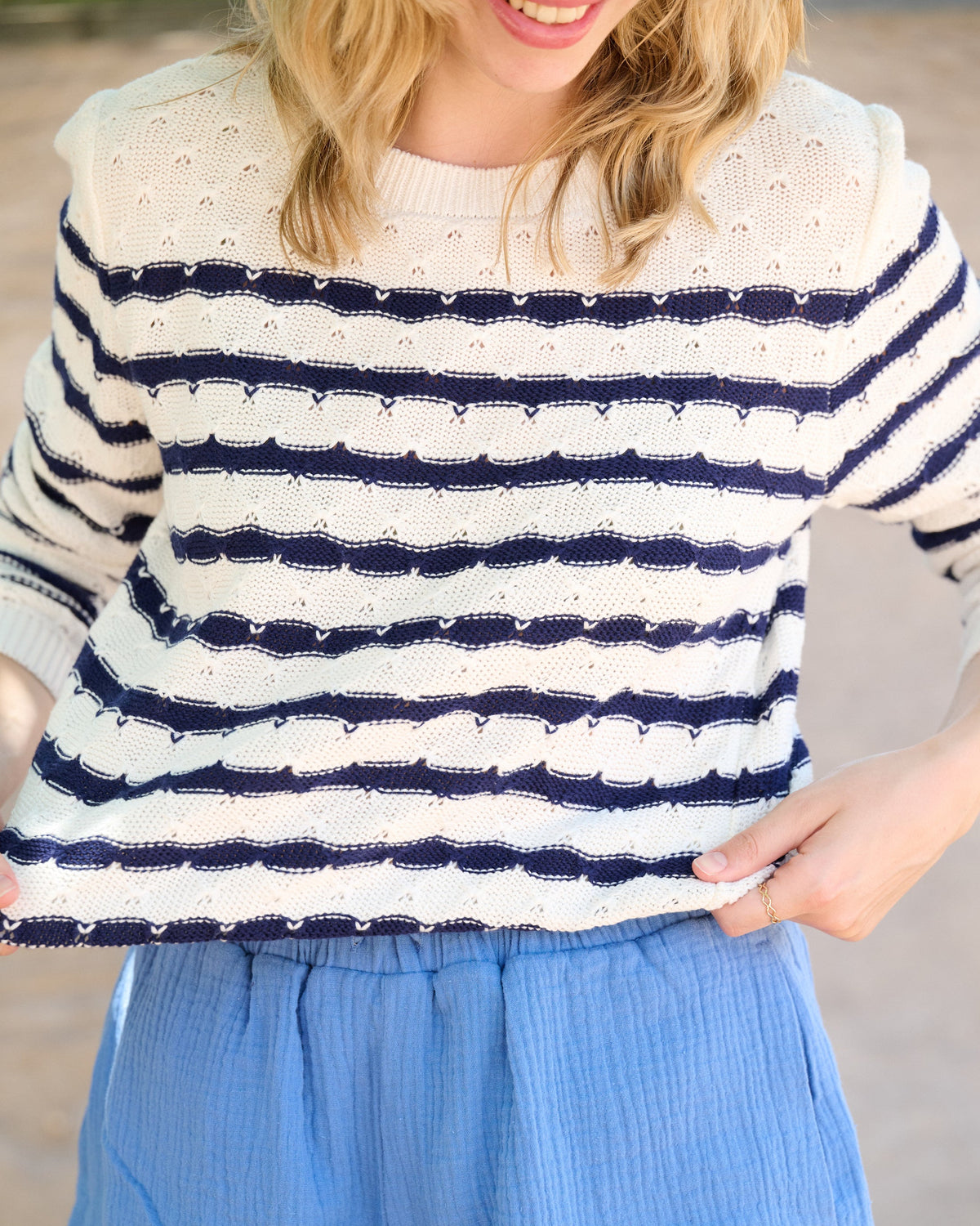 Pull Marin à rayures