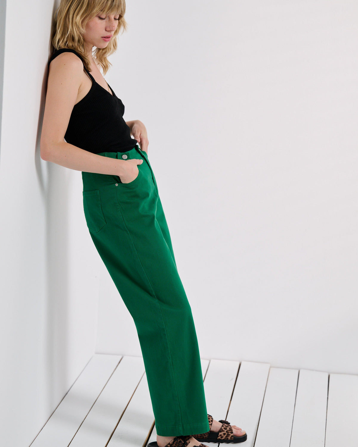 Pantalon Paros vert