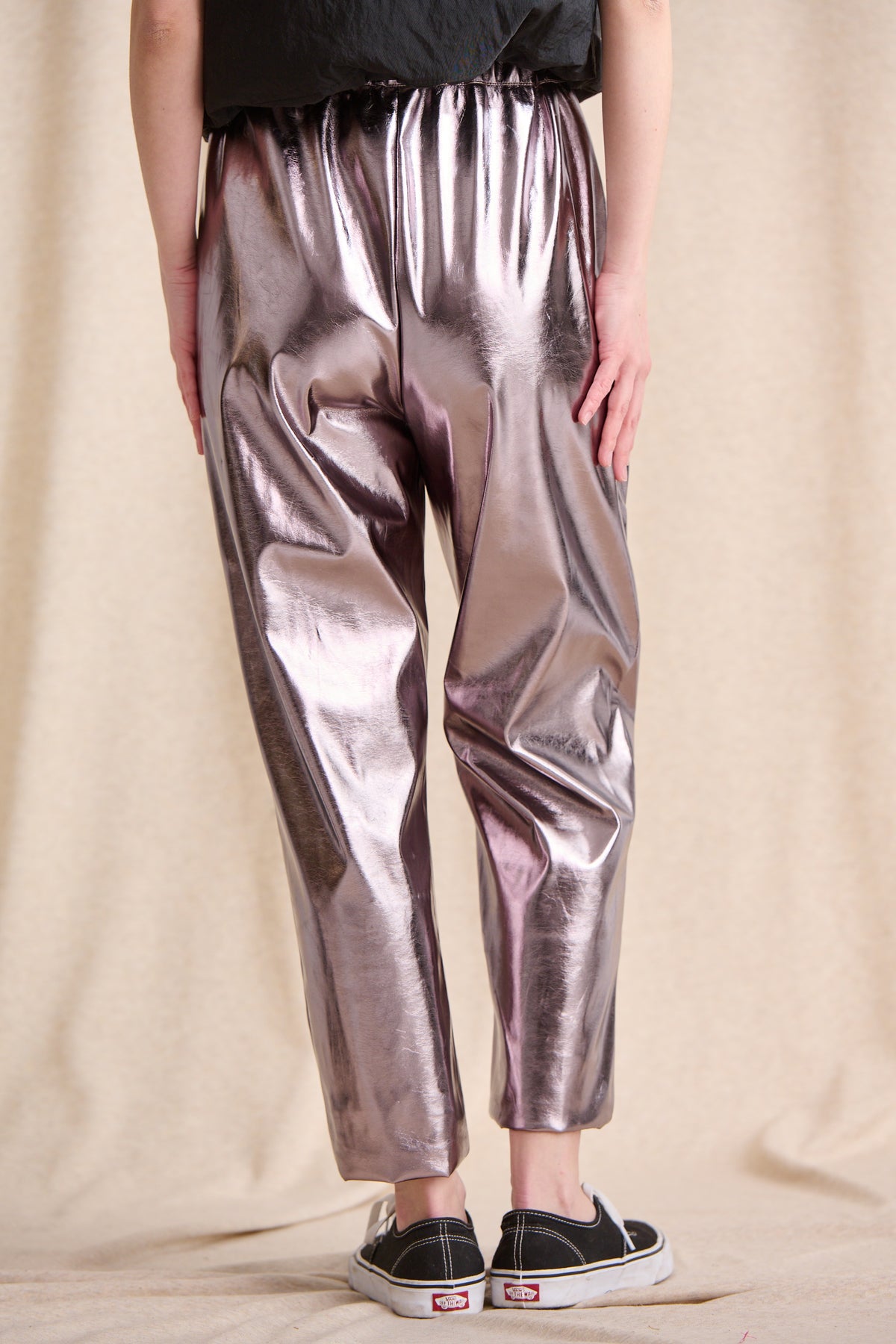 Pantalon Perry lamé rose