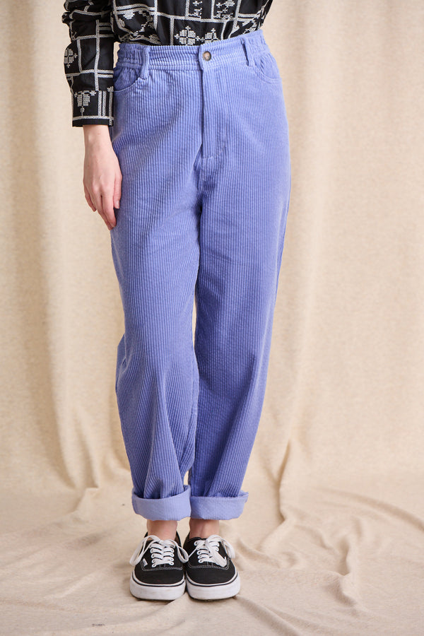 Pantalon Pino en velours lilas